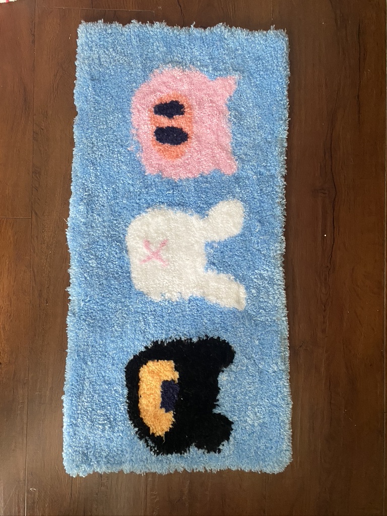 Pig Bun Bear rug